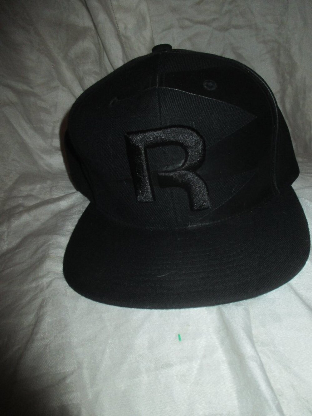 Reebok Baseball Cap Men's One Size All Fit Black Embroidered Logo Wool Hat NEW